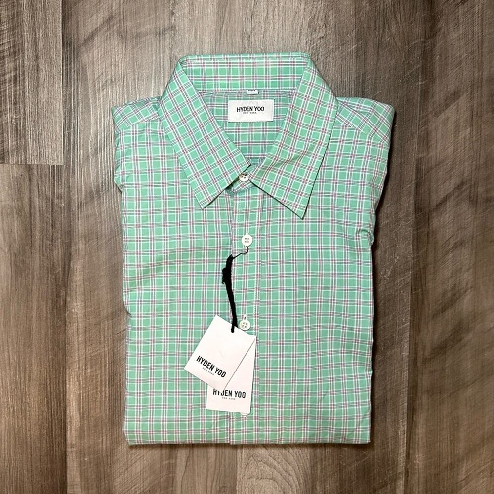 Hyden Yoo Multi Check Long Sleeve Button Down - Small